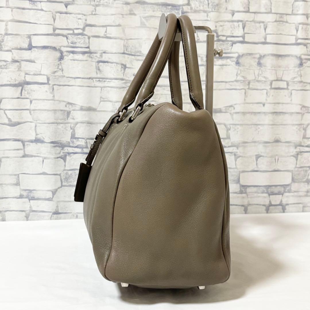 JIL SANDER・レザー 無地 ハンドバッグ手提げ鞄 保存袋付き