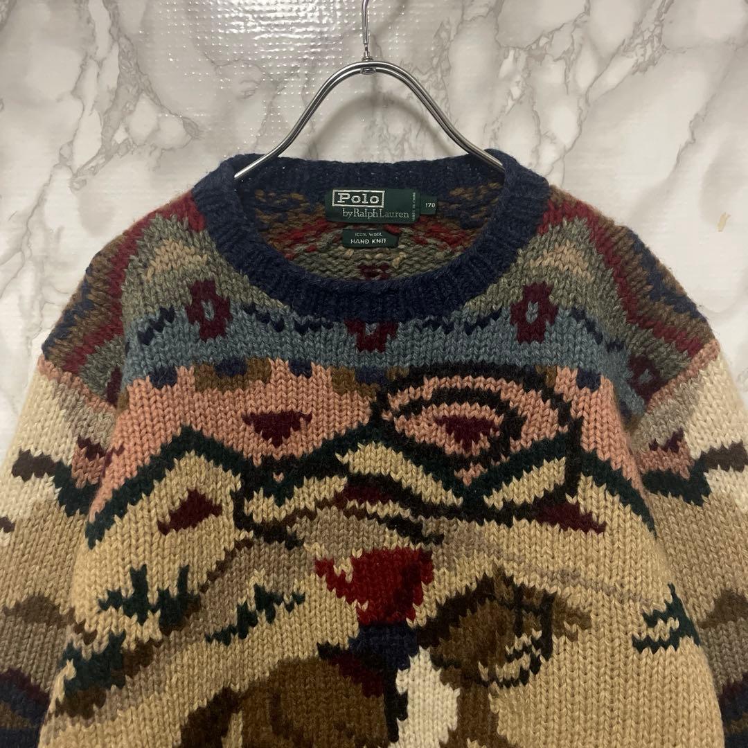 傘*様 美品激レア Polo by Ralph Lauren ハンドニット手編み