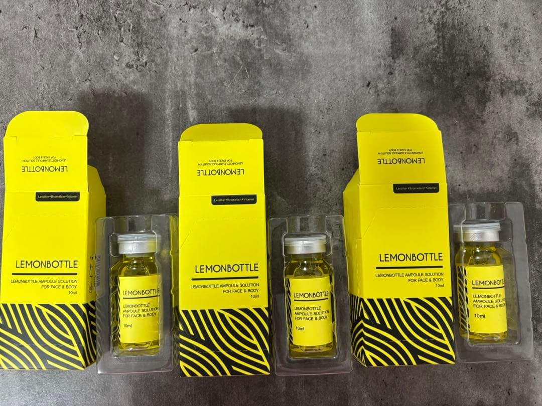 【即日発送】韓国で話題沸騰！レモンボトル3本 ホームケアは塗るだけでOK!