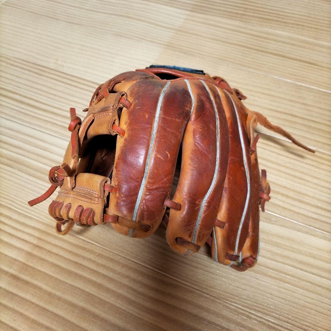 Mizuno 硬式野球グローブ オレンジ 約27cm