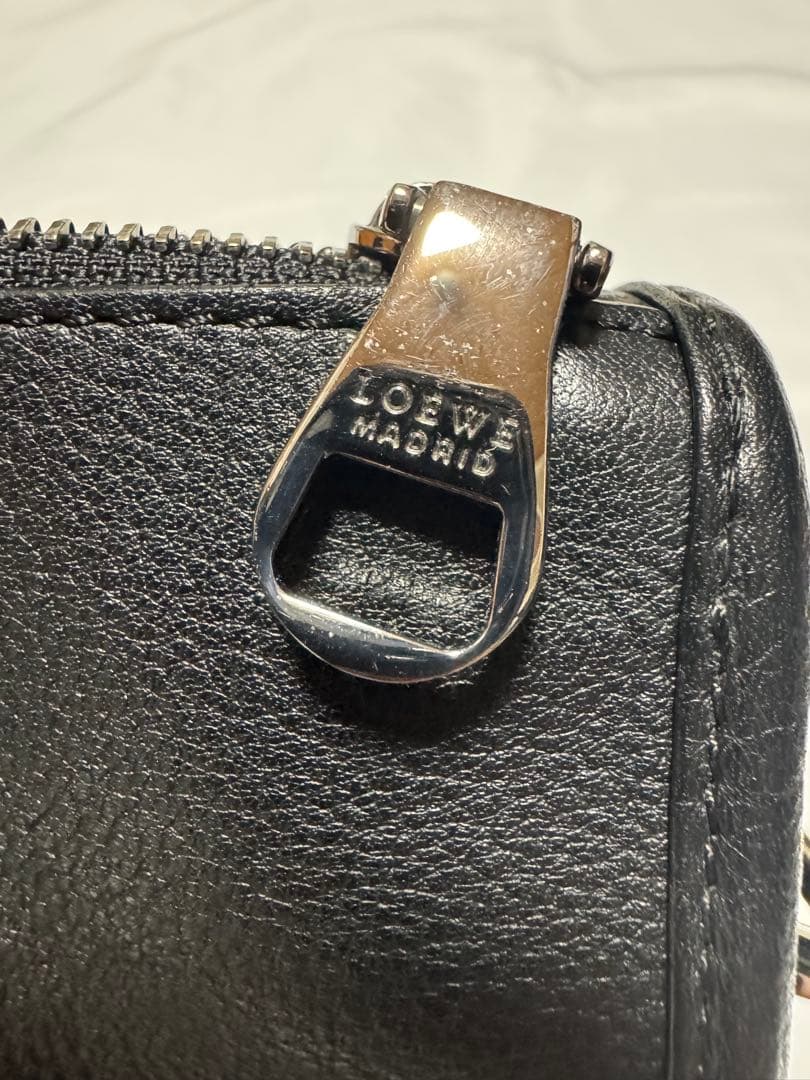 LOEWE ロエベ ビジネスバッグ　ブリーフケース　ブラックレザー