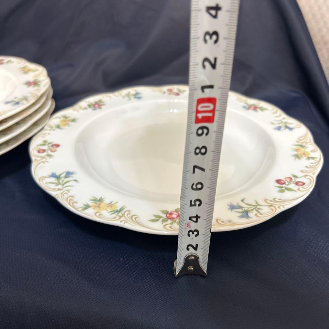 ローゼンタール　クラシックローズ　22cm 深皿　５枚組　ドイツ製