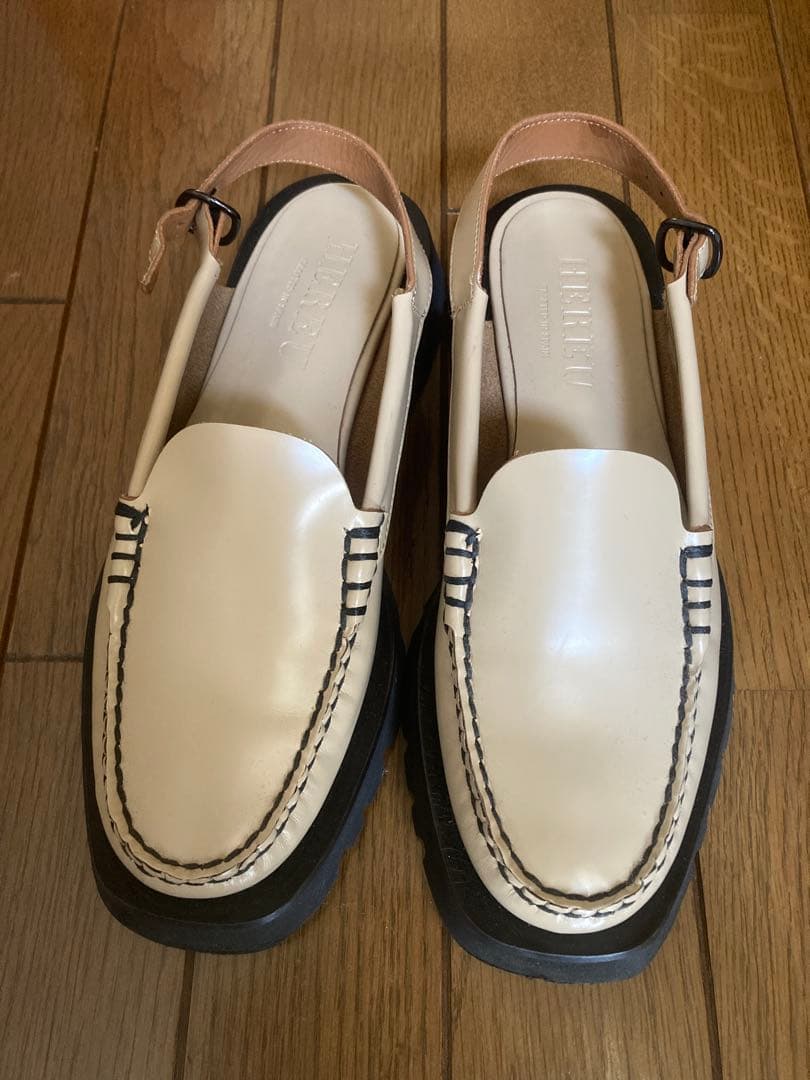 HEREU へリュー スリングバックローファー 38