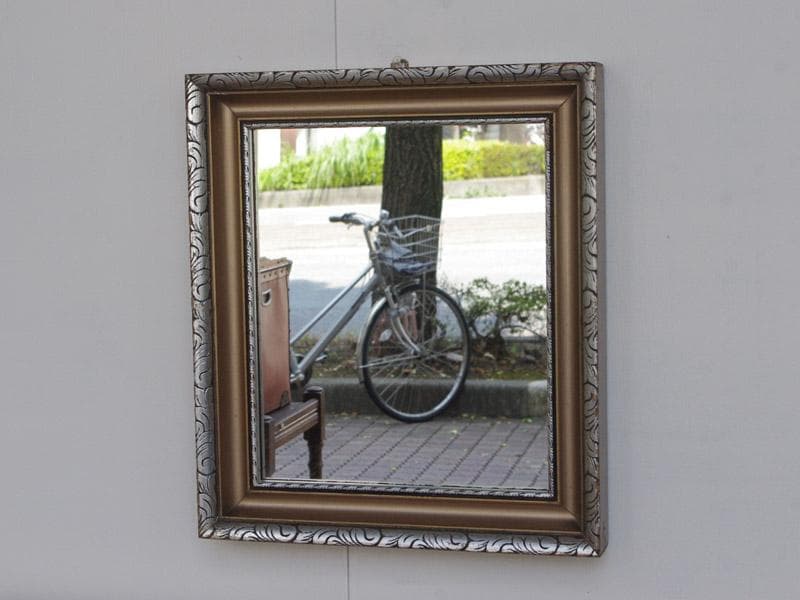 アンティークミラー 壁掛け鏡 額縁 英国 フランス シャビー シック M03