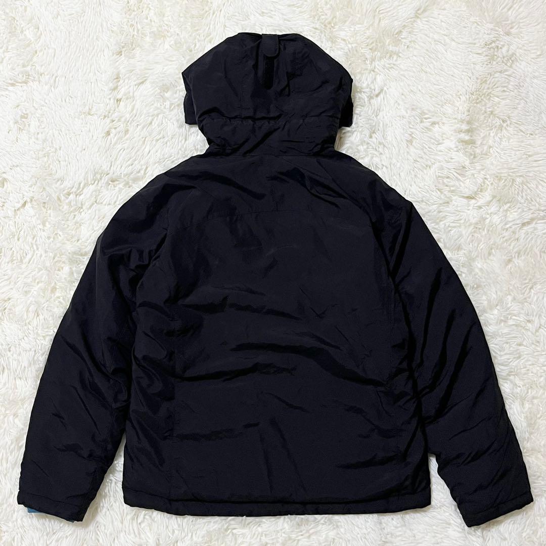 モンベル コロラドパーカ リバーシブルダウン メンズS ブラック×ブルー