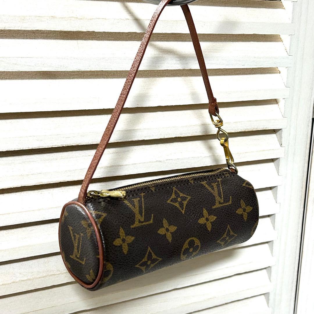 LOUIS VUITTON パピヨン 30 モノグラム ハンドバッグ ポーチ付