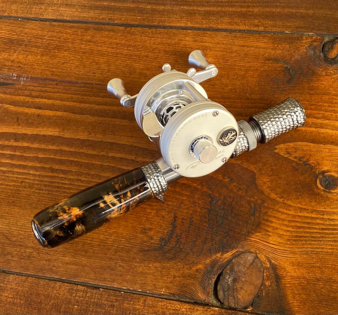 トラウトグリップ　ガンメタ　インロッドフェルール　ベイトロッド　天然木グリップ