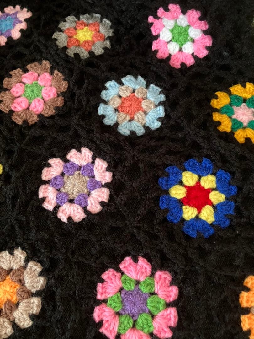 mash　手編み　ハンドメイド　ベッドカバー