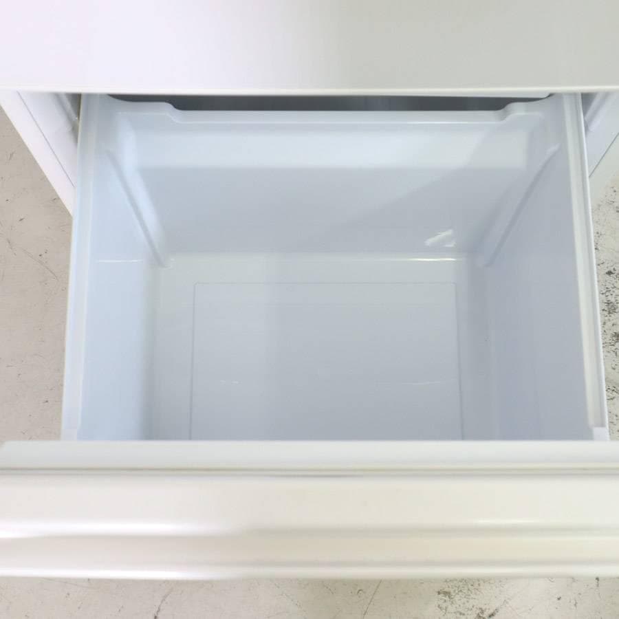 22年製 アクア 201L 2ドア 冷蔵庫 AQR-20MBK(W) 白 右開き