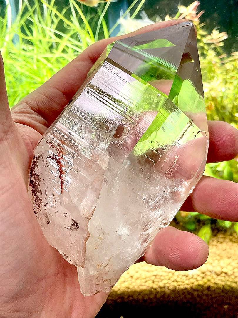 クニ　再販不可　夢幻品質　幻のカイラス聖山産　虹のヒマラヤレムリアンの原石