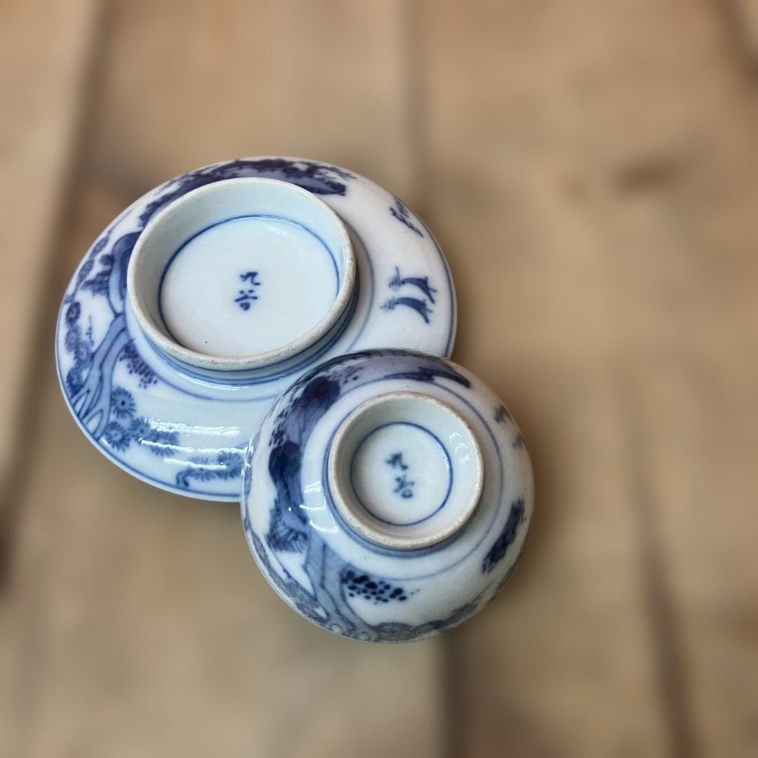 D-4 九谷焼 薩摩焼 アンティーク 骨董 古美術 明治期 大正ロマン 金欄手