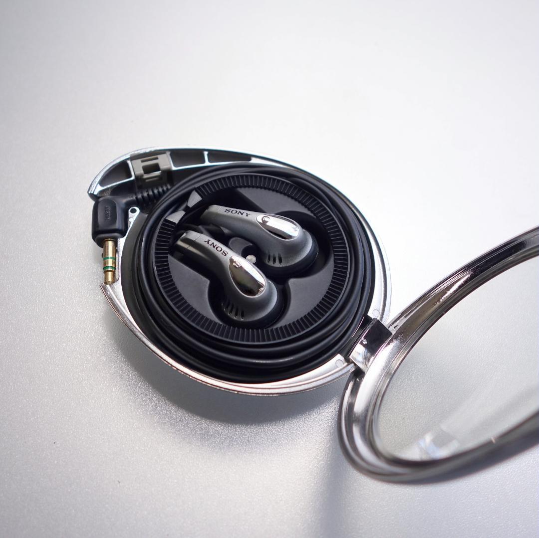 【音出し確認品】高音質 ソニー イヤホン MDR-E575 巻き取り式ケース付き