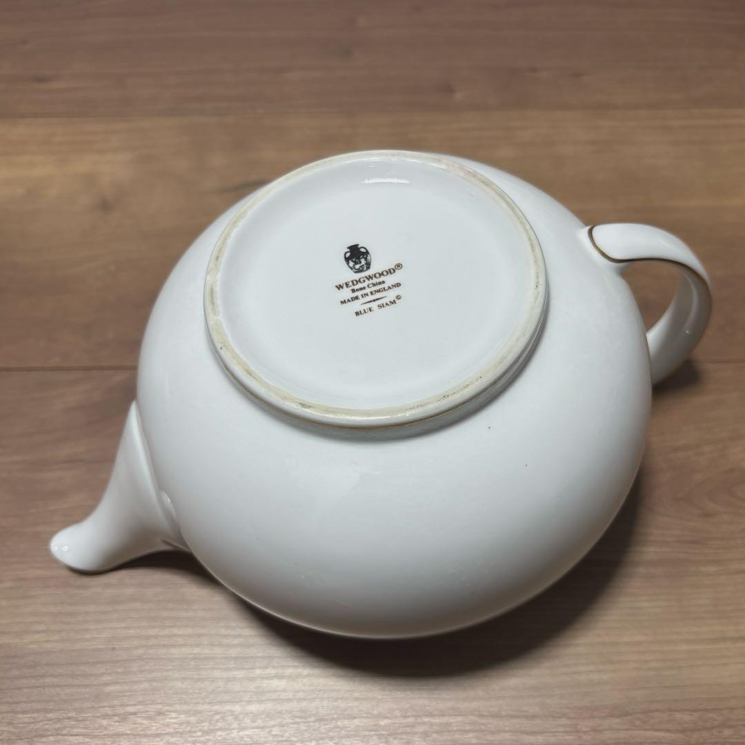【美品】ウェッジウッド/ブルーサイアム スクエアプレート& ティーポット