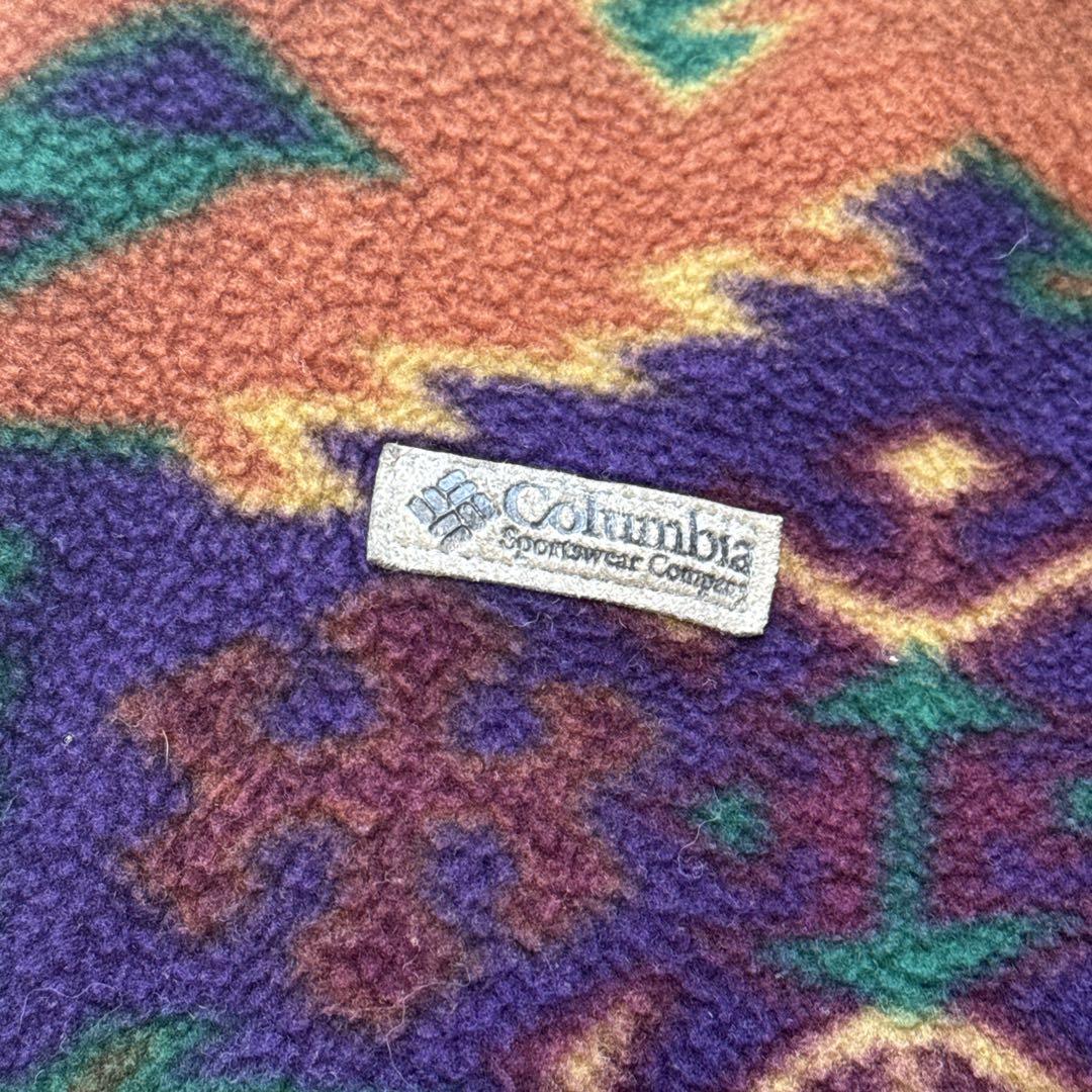 W33 Columbia コロンビア USA製 90s フリース プルオーバー