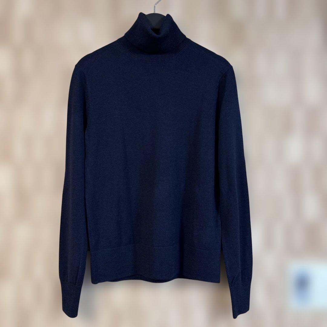 ブルックスブラザーズ ネイビー タートルネック セーター