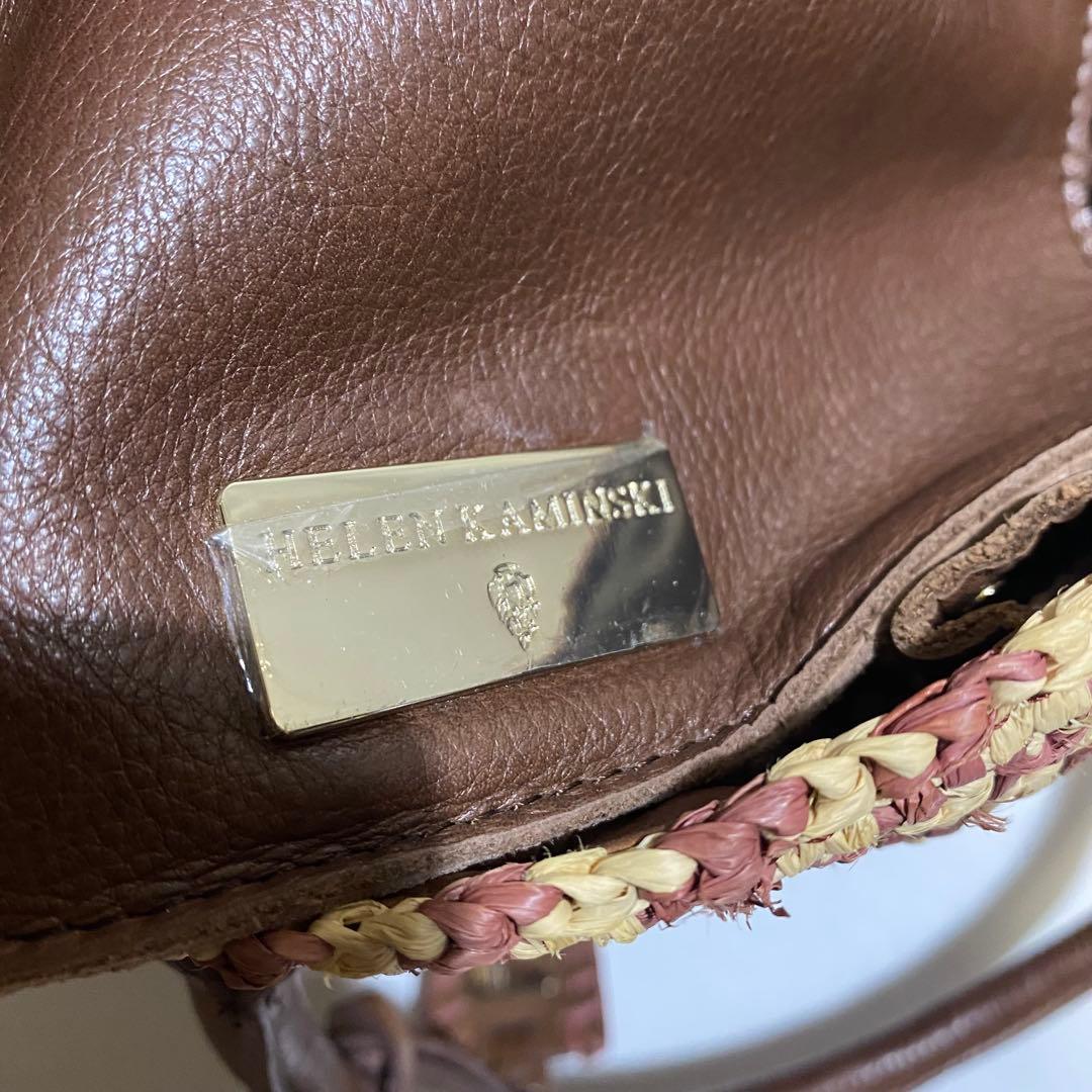 【極美品】HELEN KAMINSKI かごトートバッグ　A4