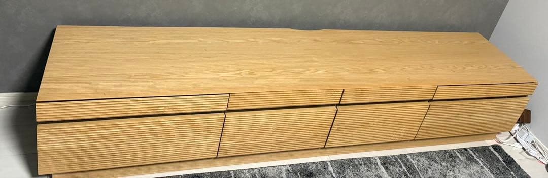 お値下げ！ナチュラルウッド 212cmテレビ台