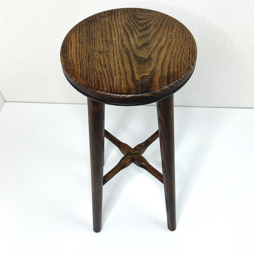 【極美品】　希少　木童工房　木製　ゴーフレットスツール 飛騨高山　アンティーク