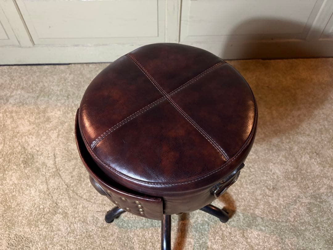 ヴィンテージ ガス圧昇降式 キャスター付き スツール Craftsman