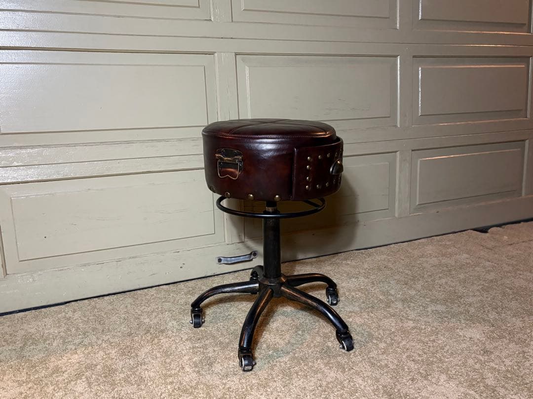 ヴィンテージ ガス圧昇降式 キャスター付き スツール Craftsman