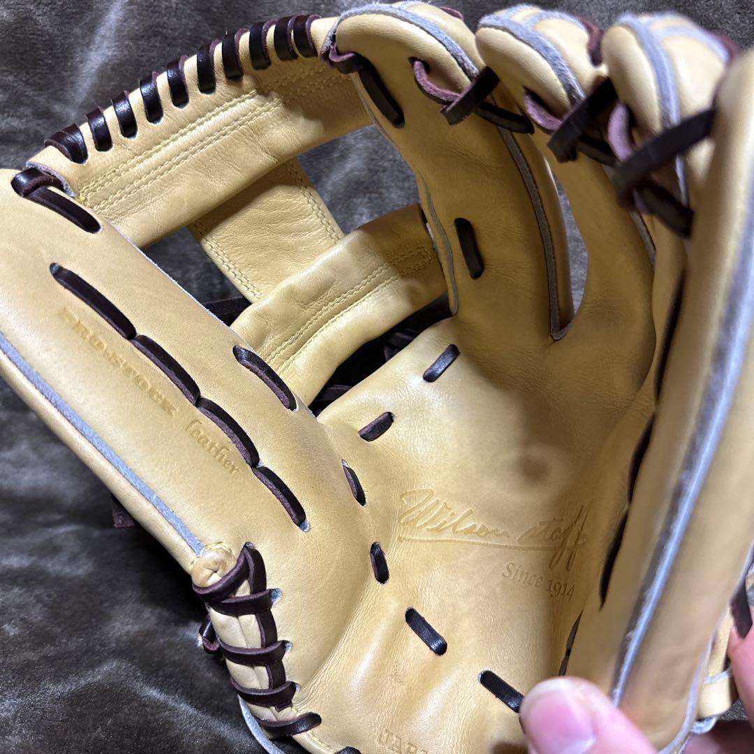 【中古】ウィルソン　Wilsonstaff　一般軟式用　内野87型　湯もみ型付け