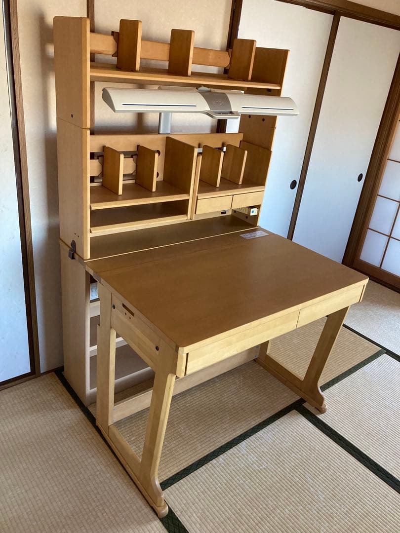 イトーキ　フリーワン　学習机セット　組合せ可能な棚つき　美品　引取or着払い