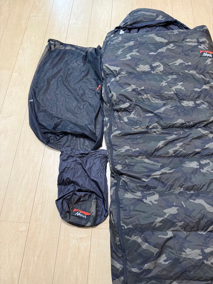 【希少】ナンガ　オーロラ　レギュラープラス　600DX CAMO 美品