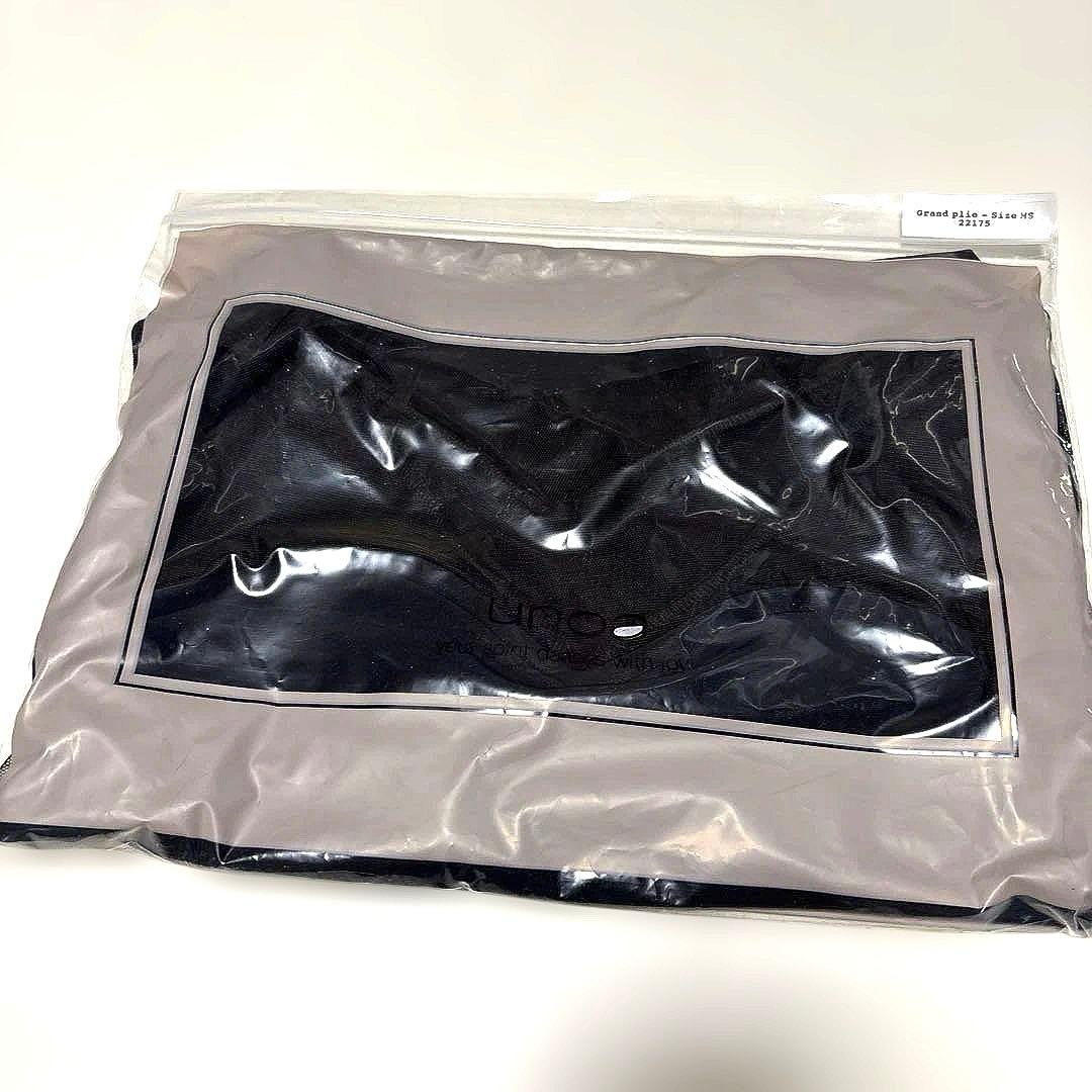 新品　unoa ブラックレオタード　MSサイズ