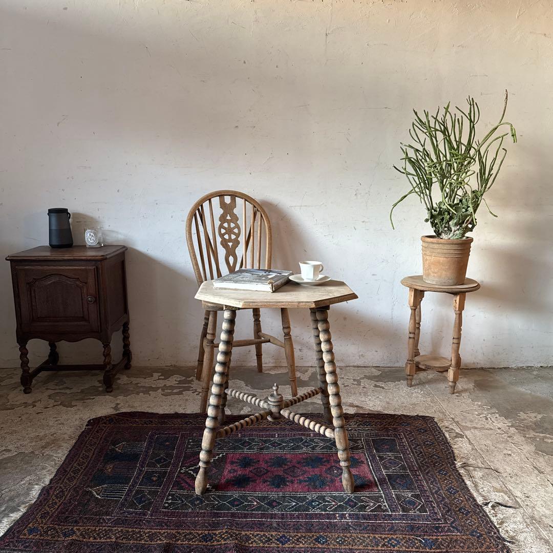 ビンテージ 八角形サイドテーブル ローテーブル　コーヒーテーブル