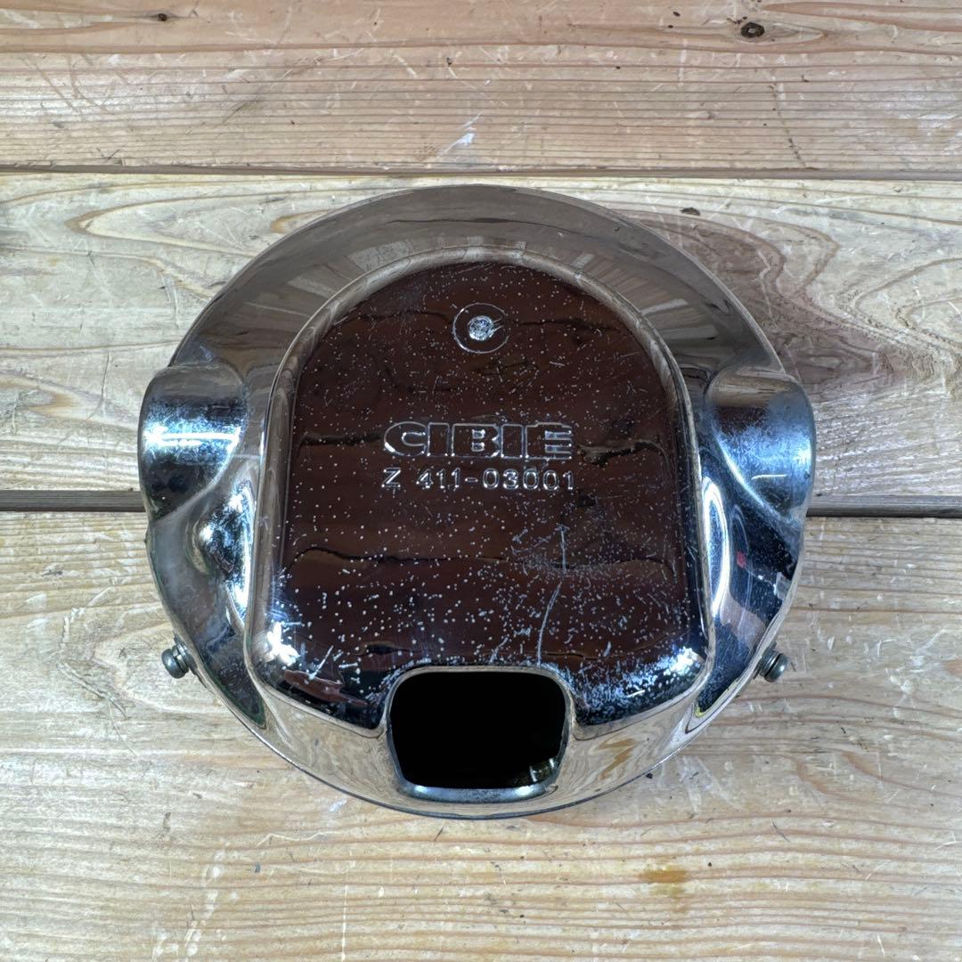 【希少当時物】CIBIE シビエ　ヘッドライト　180パイ　メッキケース　ロゴ有