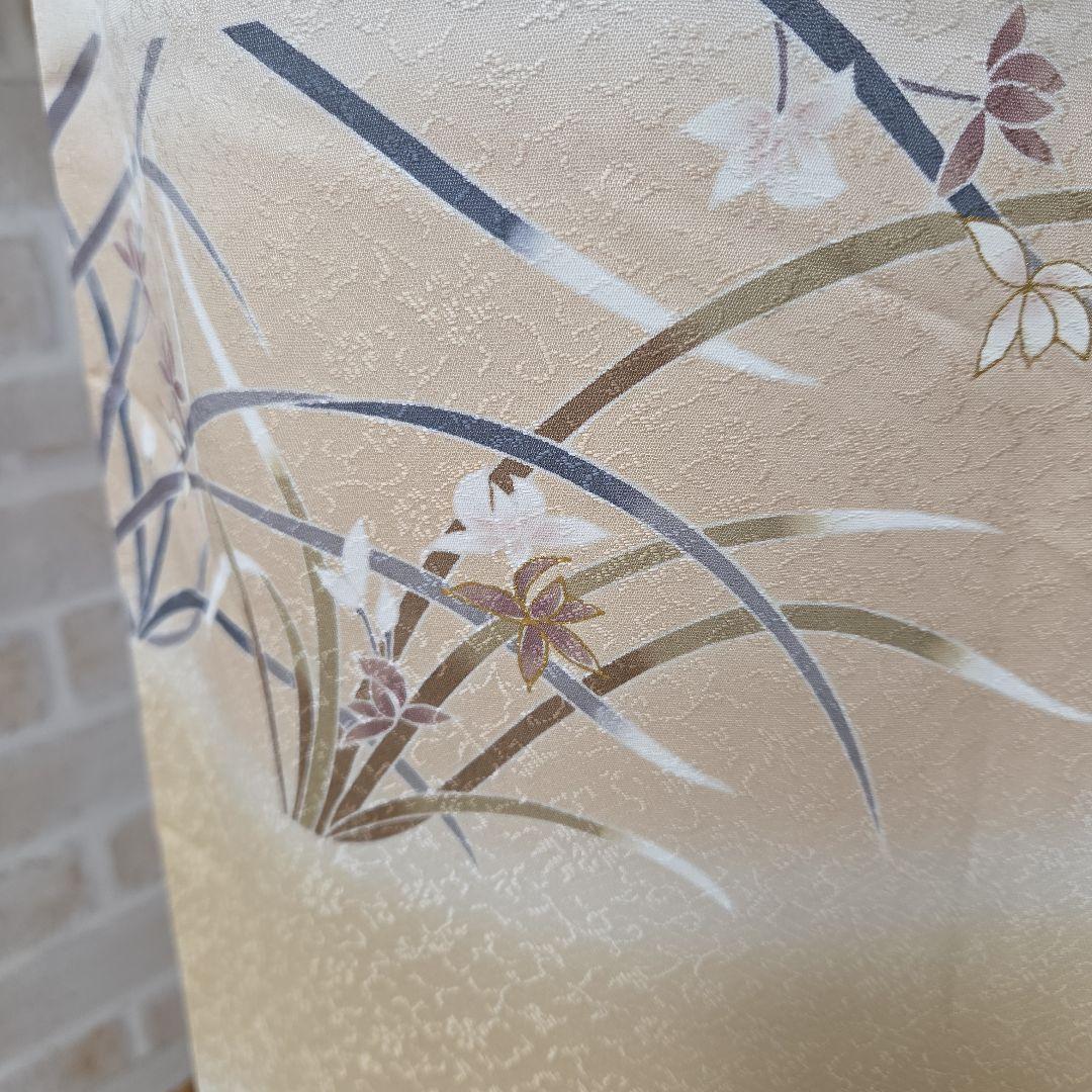 訪問着4点フルセット、着物、袋帯、帯締め、帯揚げ ゆき丈69