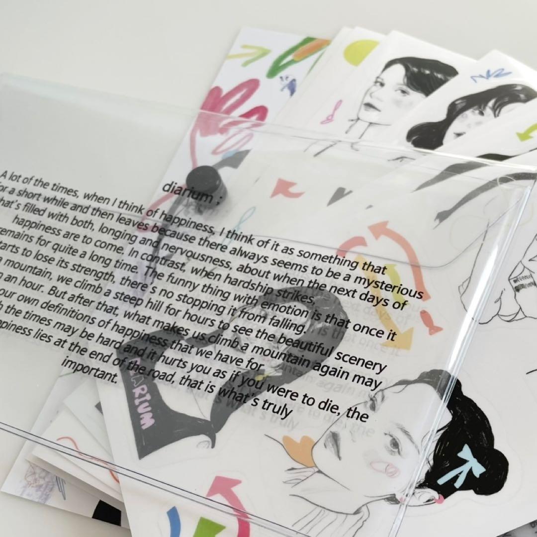 早い者勝ち　韓国　貯金　バインダー　カバー　diarium 大容量セット　2