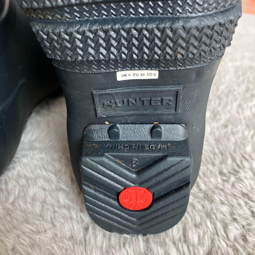 梅雨前の今がチャンス！！Hunterレインブーツ25cm（レディース）極美品！！