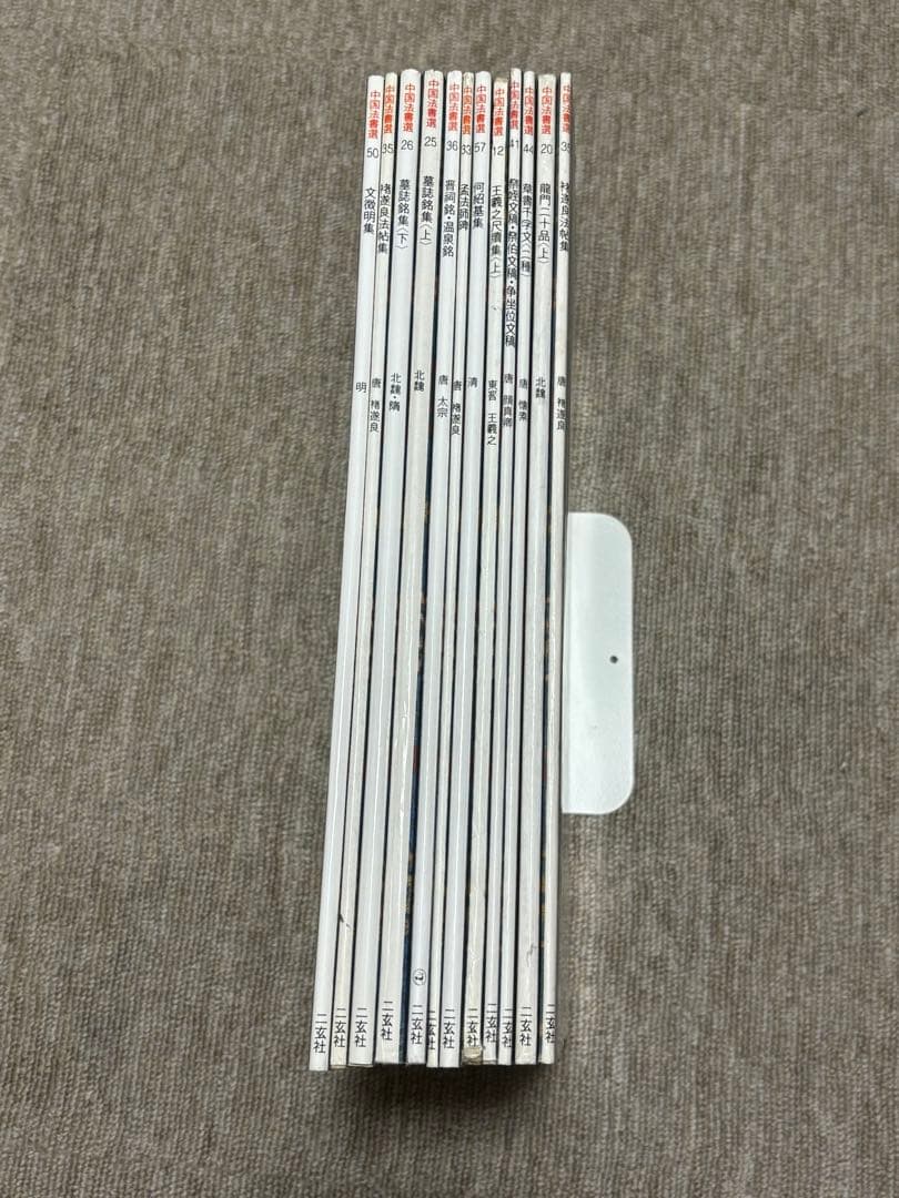 中国法書選 王羲之の尺牘集・草書千字文・龍門二十品など 12冊まとめて　書道