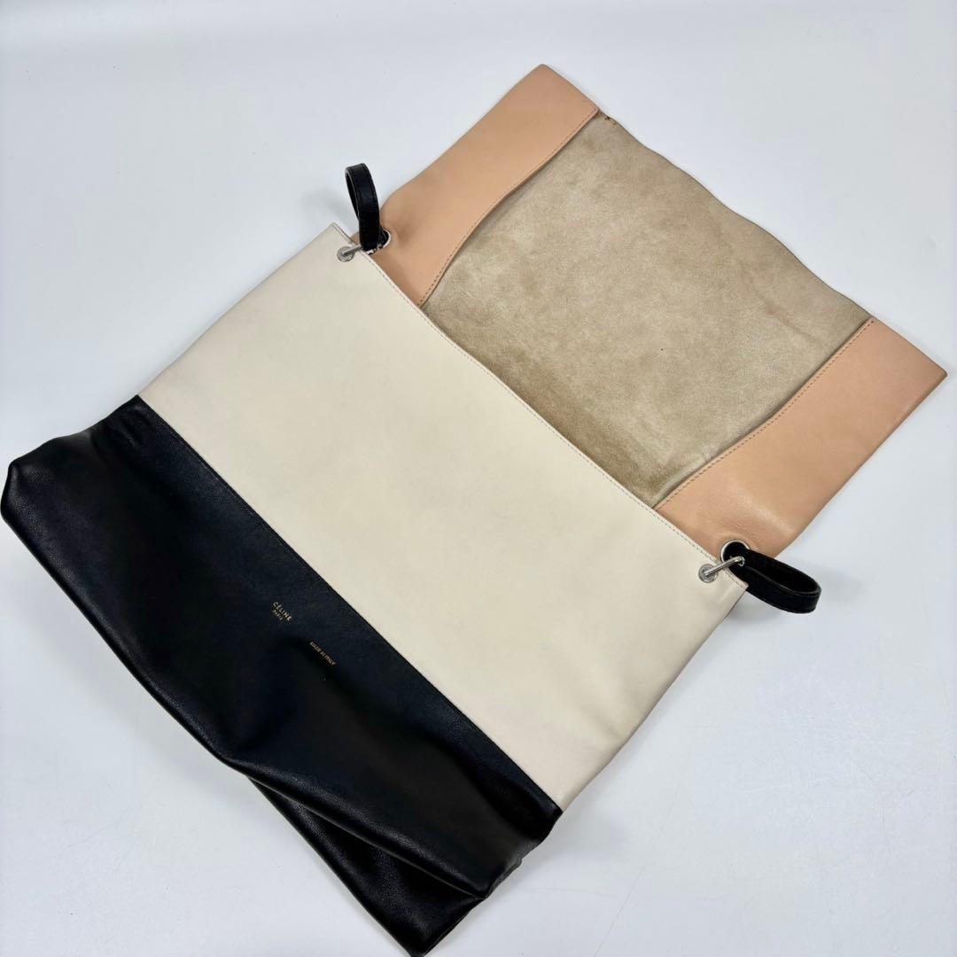 専用セリーヌ　フィービー期　オールソフト　ワンショルダーバッグ　バイカラー