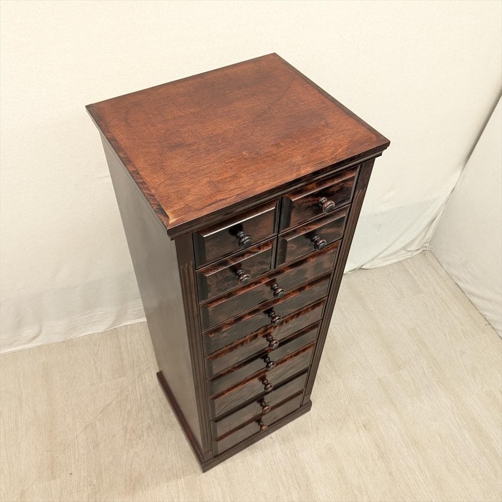 民芸　9段 11杯　整理箪笥　タンス　たんす　チェスト　ハイチェスト　小物　整理