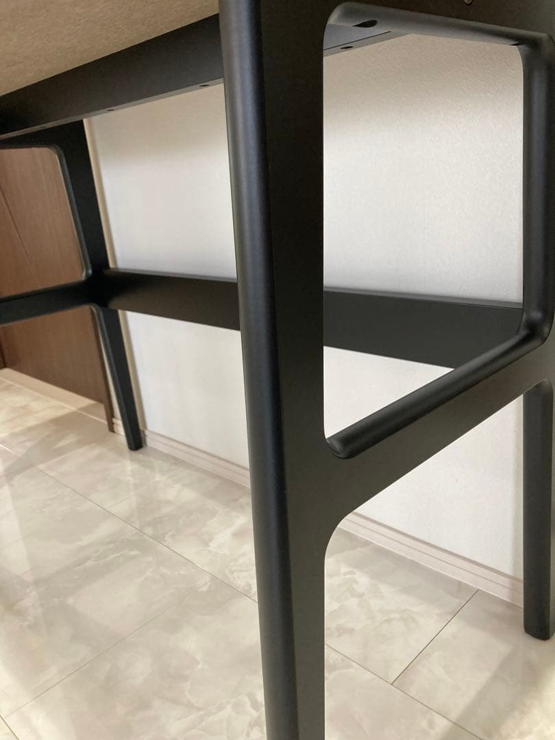 【未使用品】デスク　サイドテーブル　ブラウン&ブラック