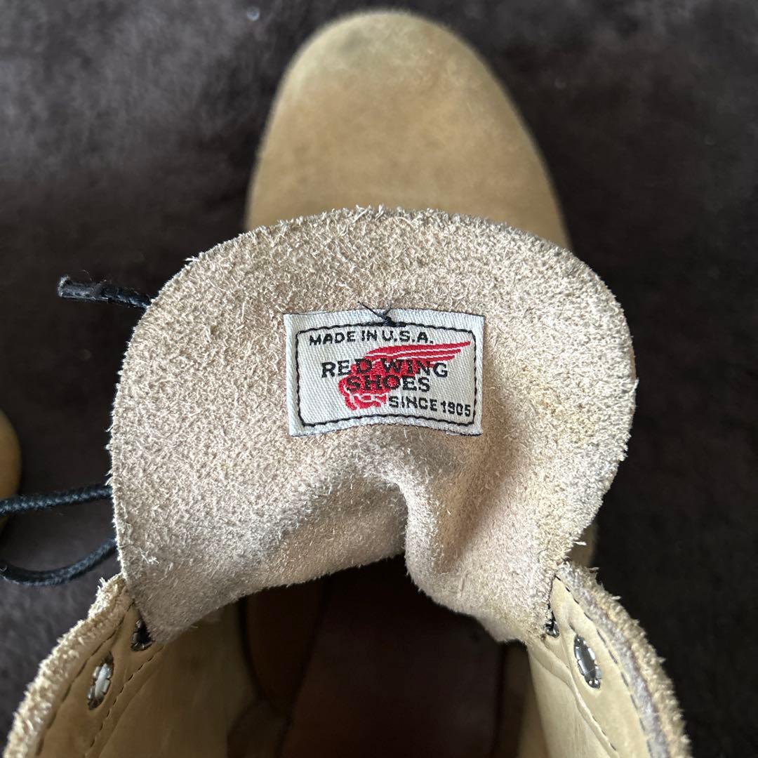 Red Wing ベージュ スウェード ワークブーツ