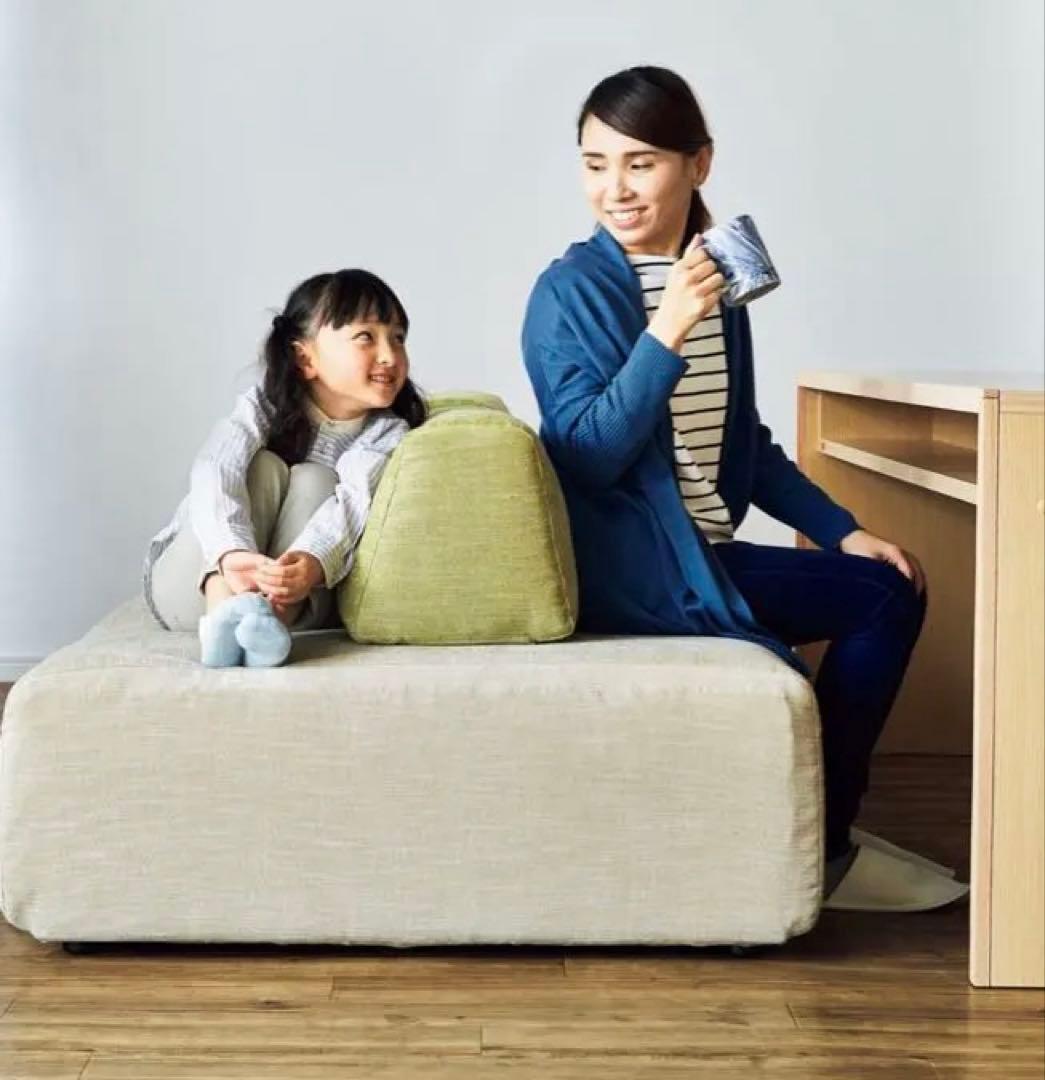 大塚家具 アイランドソファ パズル 2点セット クッション付 送料込 設置込