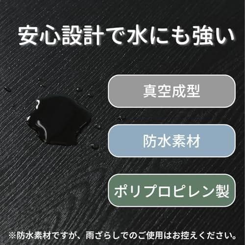 不二貿易 物置 収納庫 屋外 270L 防水タイプ 鍵穴つき 収納ベンチ 収納A