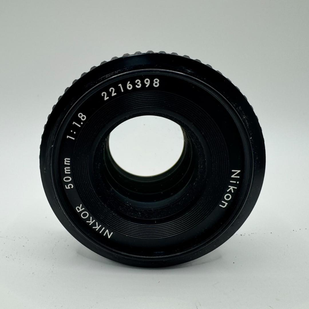 【中古】Nikon AI-S 50mm F1.8 Fマウント MF一眼レフ用