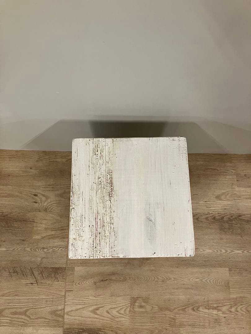 フレンチカントリー　パイン無垢材　スツール