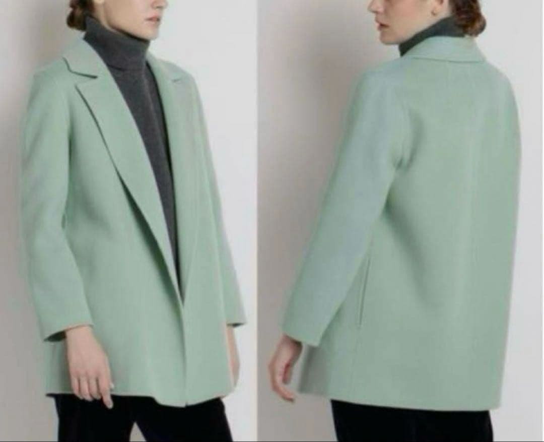 セオリー　ウール　カシミヤ　ダブルフェイスコート　カシミヤ混　Pコート　22AW