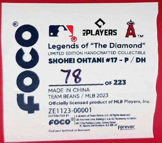 223体限定 大谷翔平 2本塁打 10奪三振　記念 ボブルヘッド バブルヘッド