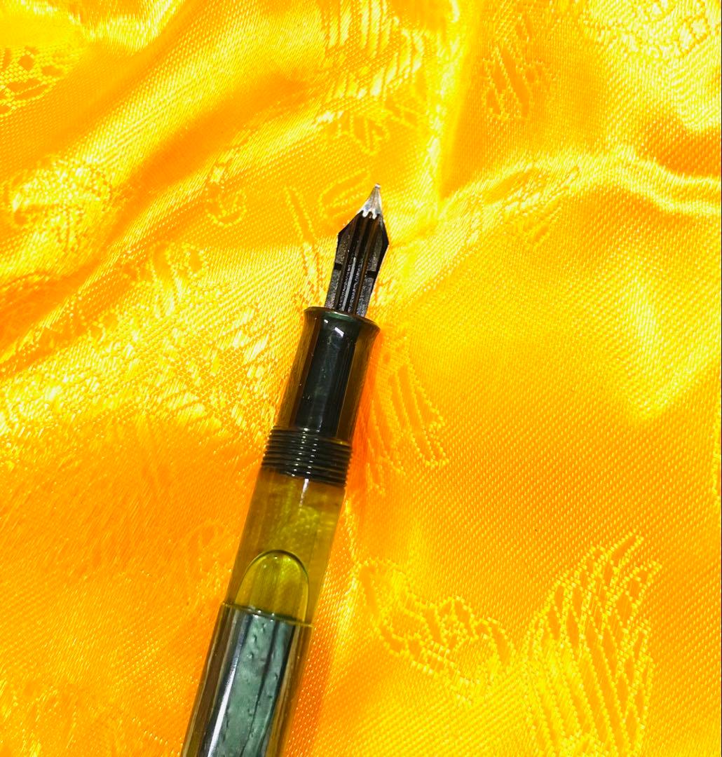 最後の値下 万年筆 ペリカン 100N グリーン pelikan 字幅BB