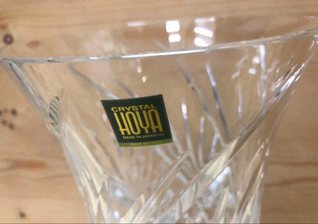 未使用/特価❕ HOYAクリスタル/カット/花瓶/1点　花器/ガラス花瓶
