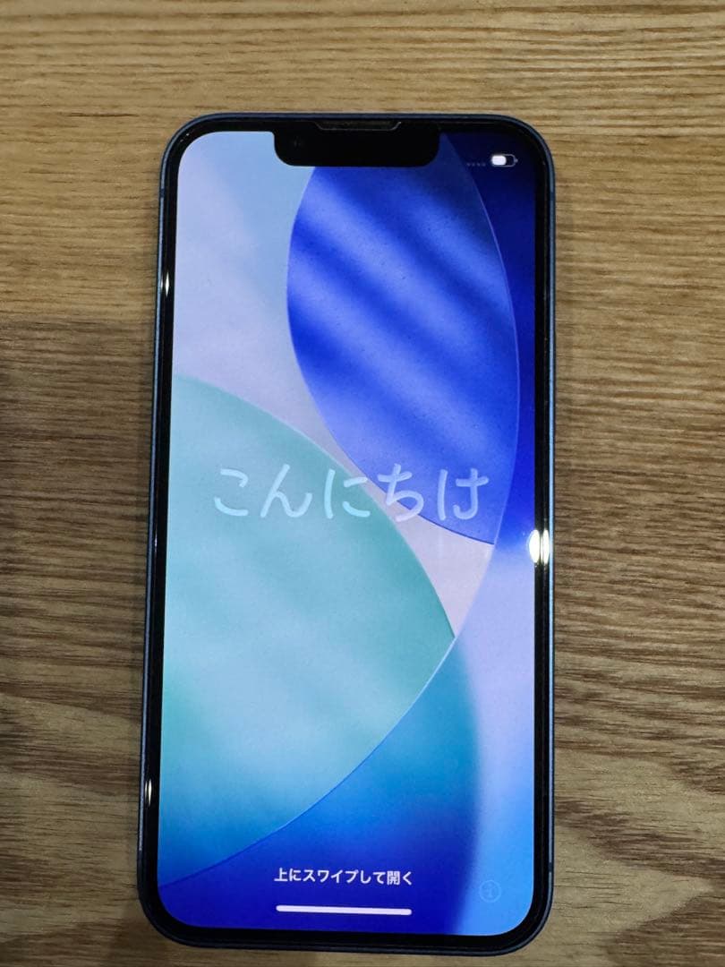 極美品 80% iPhone 13 mini 本体 ブルー 128GB ミニ