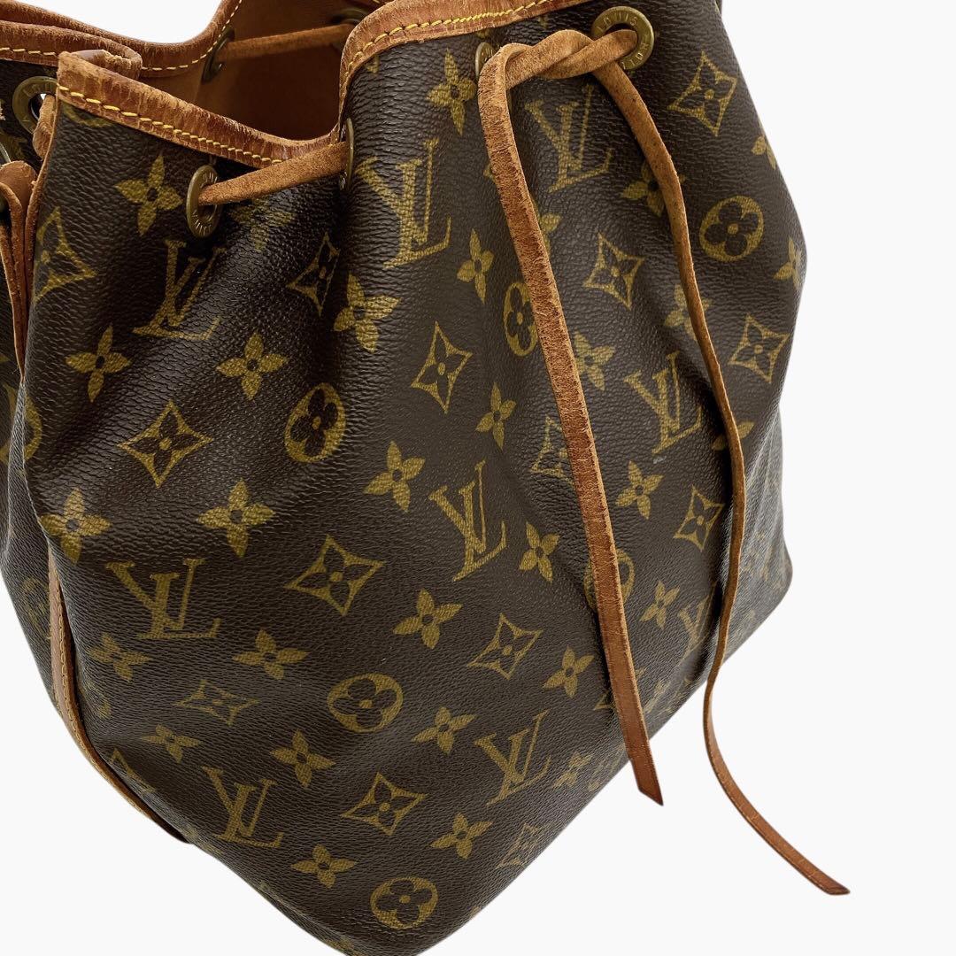 【LOUIS VUITTON】プチノエ　モノグラム　セミショルダーバッグ　巾着型