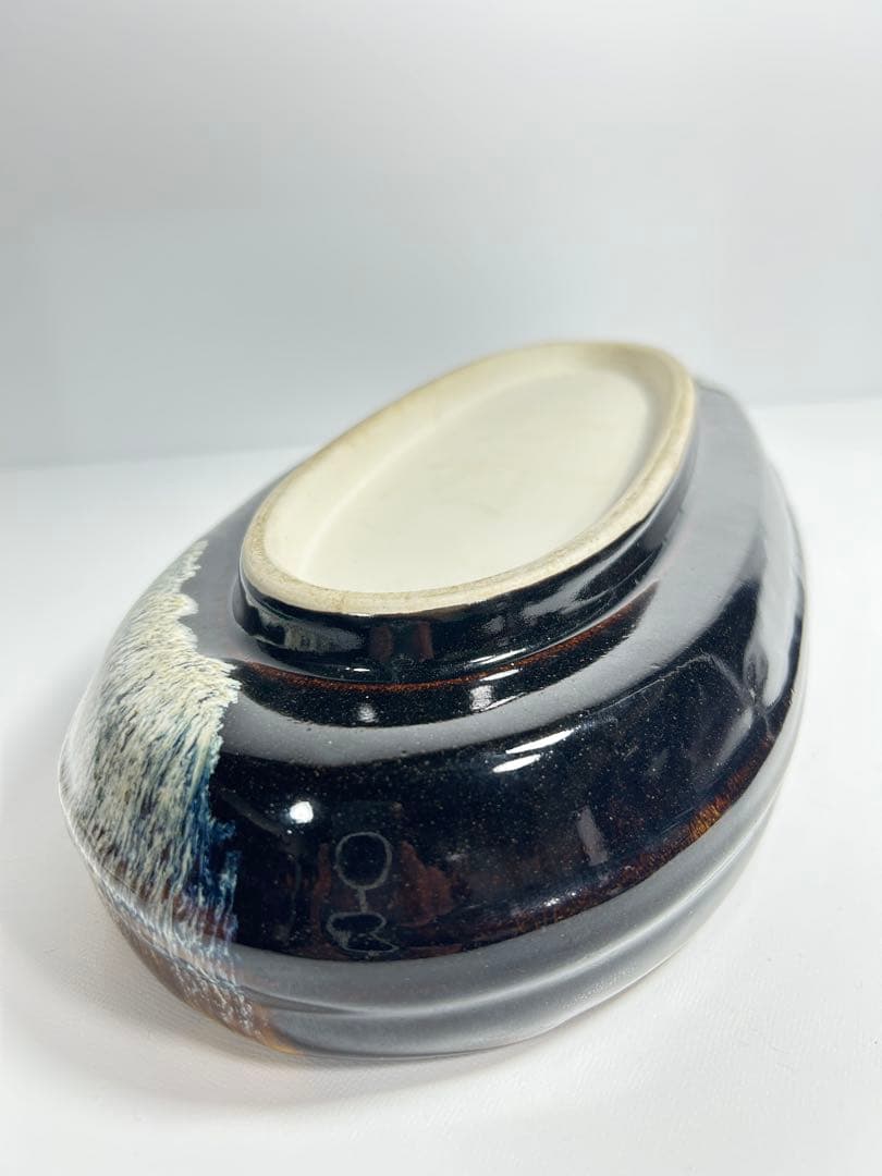 43.5x18x7 2.8kg 華道 生花 花器 フワラーベース 水盤 焼物