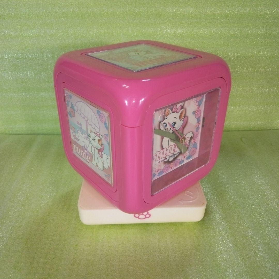 Disney　marie　マリーちゃん　テーブルクロック　置時計　オルゴール